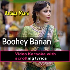 Boohey Barian - Live Version - Video Karaoke Lyrics | Hadiqa Kiani