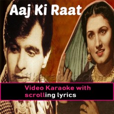 Aaj Ki Raat - Jugnu - Video Karaoke Lyrics | Noor Jehan