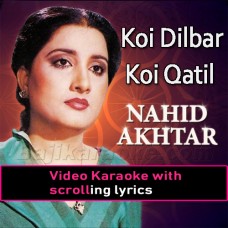 Koi Dilbar Koi Kaatil - Remix - With Rap -  Video Karaoke Lyrics