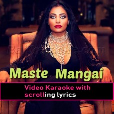 Maste Mangai - Pushto - Video Karaoke Lyrics