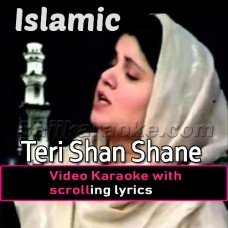 Teri Shan Shane Qalandri - Islamic - Bangla - Video Karaoke Lyrics