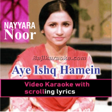 Aye Ishq Hamein Barbad Na Kar - Video Karaoke Lyrics