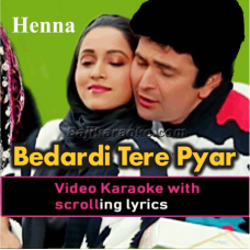 Bedardi Tere Pyar Ne Deewana Kar Diya - Video Karaoke Lyrics