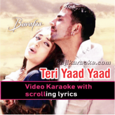 Teri Yaad Yaad Yaad - Video Karaoke Lyrics