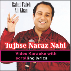 Tujhse Naraz Nahi Zindagi - Unplugged - Video Karaoke Lyrics