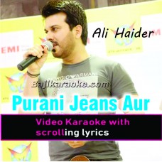 Purani jeans aur guitar - Video Karaoke Lyrics | Ali Haider