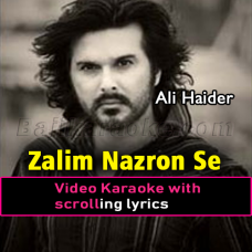 Zalim nazron se tum na - Video Karaoke Lyrics | Ali Haider