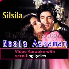Neela Aasmaan So Gaya - Video Karaoke Lyrics