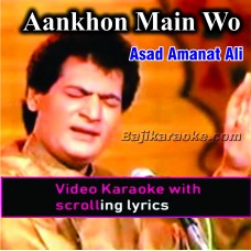 Aankhon mein wo dekhi hai - Video Karaoke Lyrics