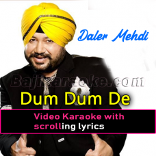 Dum dum de - Video Karaoke Lyrics