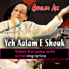 Ye aalam shauq ka dekha na jaye - Video Karaoke Lyrics