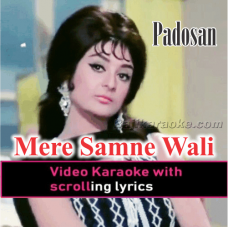 Mere samne wali khidki - Video Karaoke Lyrics