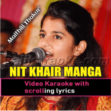 Nit Khair Manga - Cover - Video Karaoke Lyrics