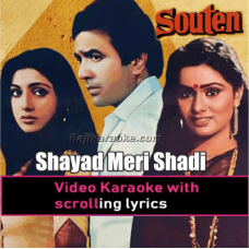 Shayad Meri Shadi Ka Khayal - Video Karaoke Lyrics