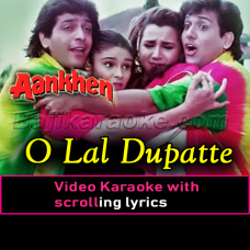 O Lal Dupatte Wali Tera Naam To Bata - Video Karaoke Lyrics