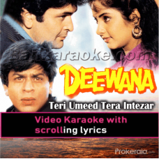 Teri Umeed Tera Intezar - Video Karaoke Lyrics