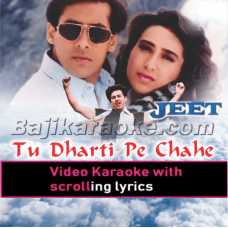 Tu Dharti Pe Chaahe Jahaan Bhi Rahegi - Video Karaoke Lyrics