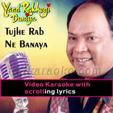 Tujhe Rab Ne Banaya Mere Liye - Video Karaoke Lyrics