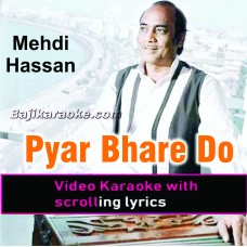 Pyar Bhare Do Sharmeele Nain - Live Version - Video Karaoke Lyrics