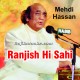 Ranjish hi sahi Dil Hi - Karaoke Mp3 | Mehdi Hassan