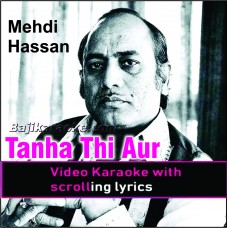 Tanha thi aur hamesha se - Video Karaoke Lyrics
