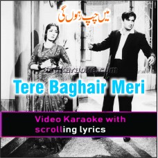 Tere Baghair Meri Zindagi - Video Karaoke Lyrics | Mehdi Hassan