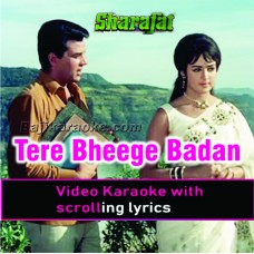 Tere bheege badan ki khusbu - Video Karaoke Lyrics | Mehdi Hassan