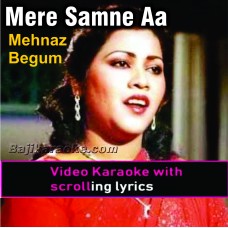 Mere Saamne Aake Chup Jaane Wale - Video Karaoke Lyrics