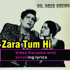 Zara tum hi socho - Video Karaoke Lyrics