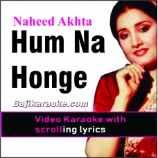 Hum Na Honge To Tumhe - Video Karaoke Lyrics