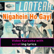 Nigahen ho gayeen purnam - Video Karaoke Lyrics