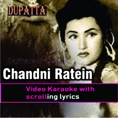 Chandni Raten - Video Karaoke Lyrics | Noor Jehan