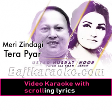 Meri zindagi tera pyar - Video Karaoke Lyrics