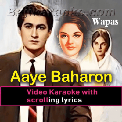 Aayee baharon ki sham - Video Karaoke Lyrics