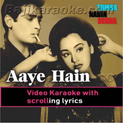 Aaye hain door se milne - Video Karaoke Lyrics