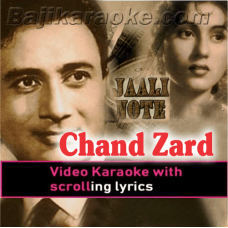 Chand Zard Zard Hai - Video Karaoke Lyrics