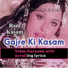 Gajre Ki Kasam - Video Karaoke Lyrics
