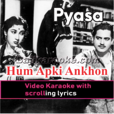 Hum Apki Ankhon Mein - Video Karaoke Lyrics