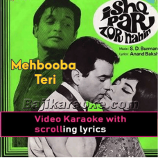 Mehbooba Teri Tasveer - Video Karaoke Lyrics