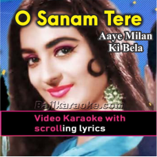 O Sanam Tere Ho Gaye Hum - Video Karaoke Lyrics
