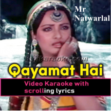 Qayamat Hai - Video Karaoke Lyrics
