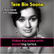 Tere Bin Soona Mere Man Ka Mandir - Video Karaoke Lyrics
