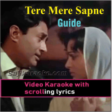 Tere Mere Sapne Ab - Video Karaoke Lyrics