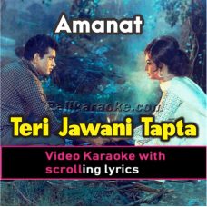 Teri Jawani Tapta Mahina - Video Karaoke Lyrics