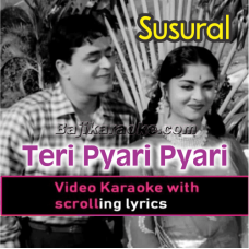 Teri Pyari Pyari Surat Ko Kisi - Video Karaoke Lyrics