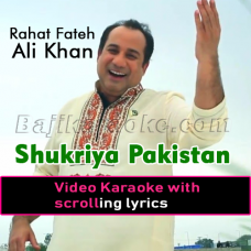 Shukriya Pakistan - Video Karaoke Lyrics