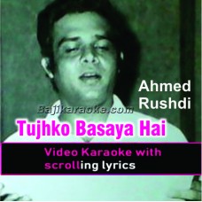 Tujhko basaya hai nigahon mein - Video Karaoke Lyrics