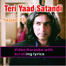 Teri yaad satandi - Video Karaoke Lyrics