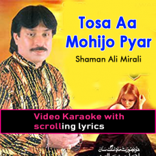 Tosa Aa Mohijo Pyar Pyar Dewanan Wage - Video Karaoke Lyrics