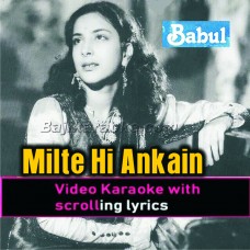 Milte Hi Aankhen Dil Hua - Video Karaoke Lyrics